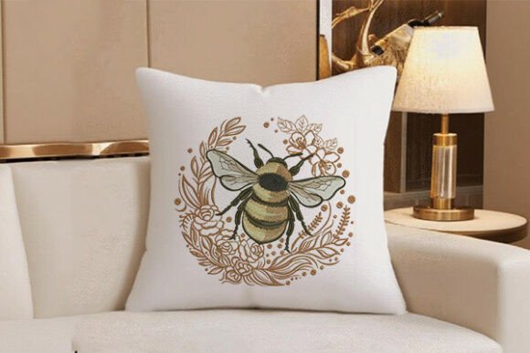 Bee: A Versatile Embroidery Design