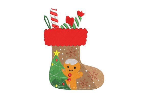 Christmas Socks Embroidery