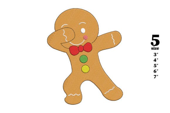 Gingerbread Man Embroidery Design