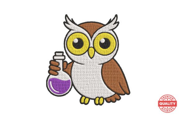 Halloween Owl with Potion