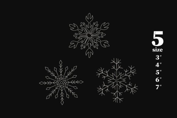 Snowflakes Embroidery Design