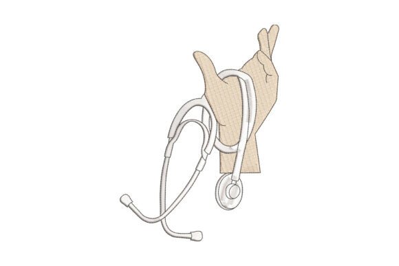 Stethoscope Hand Embroidery